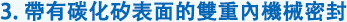 3. 帶有碳化矽表面的雙重內機械密封