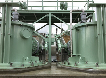 颱風對策用排水泵站的雨水排水設備